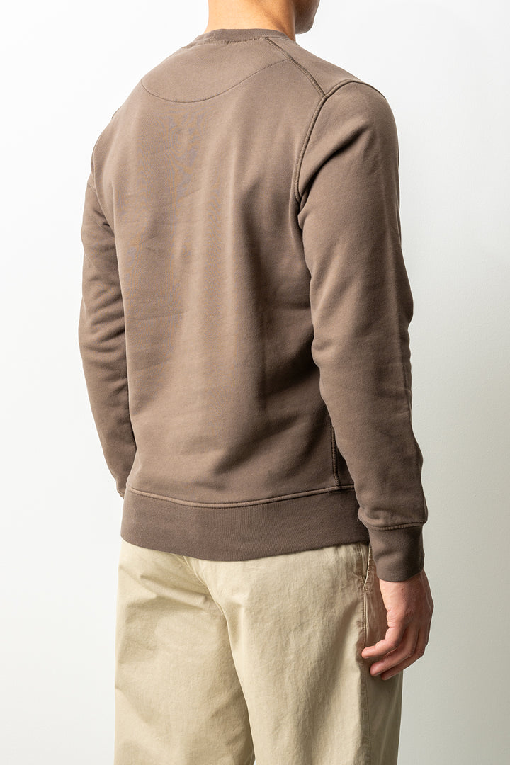 Organic Cotton Fleece Crewneck 6100060 Shadow Brown