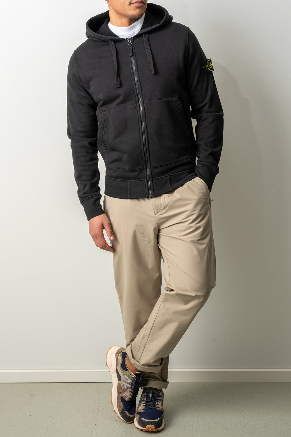 Organic Cotton Fleece Hoodie Sweater 6100061 Black