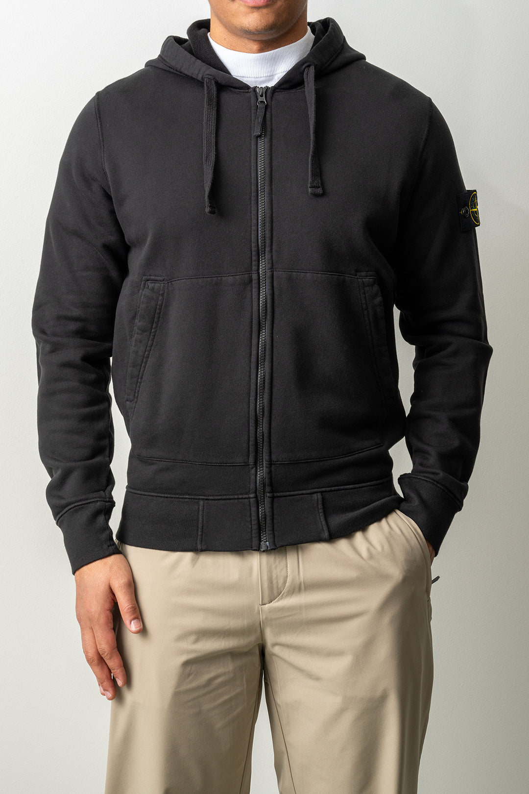 Organic Cotton Fleece Hoodie Sweater 6100061 Black