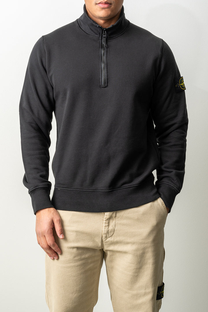 Organic Cotton Fleece LS Polo 6100070 Black