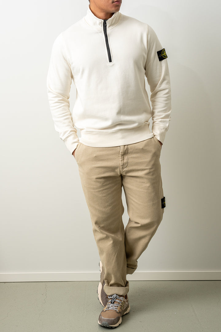 Organic Cotton Fleece LS Polo 6100070 IVORY