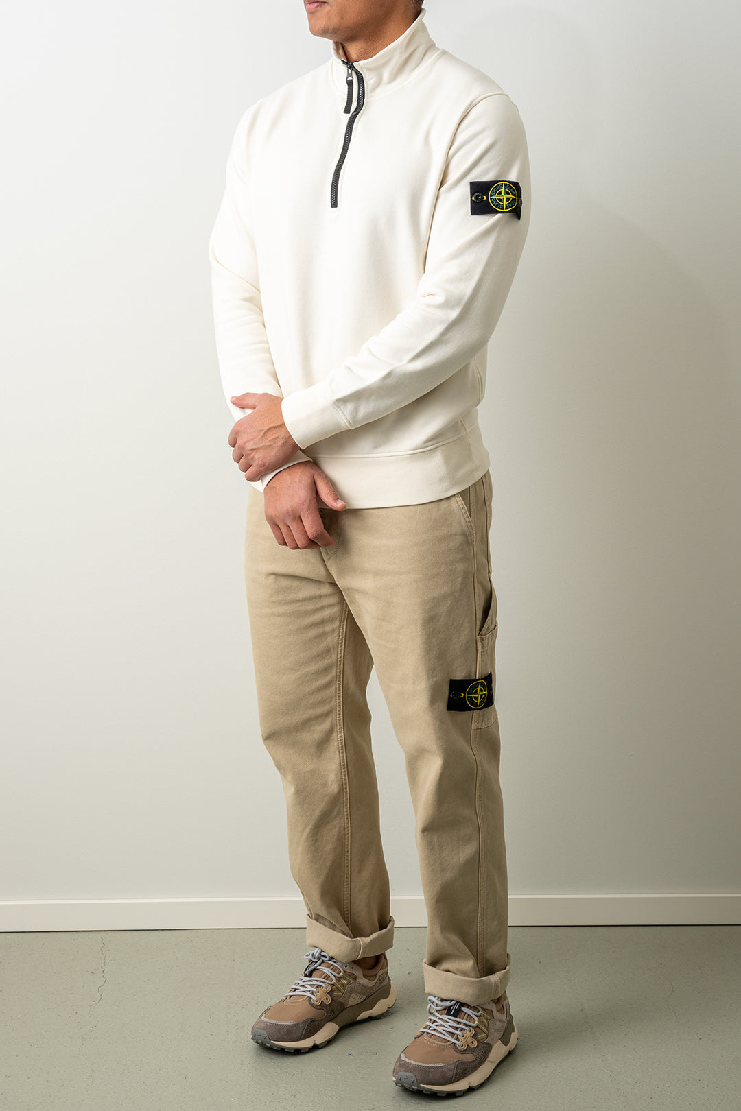 Organic Cotton Fleece LS Polo 6100070 IVORY