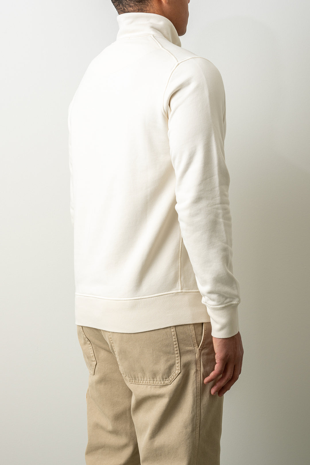 Organic Cotton Fleece LS Polo 6100070 IVORY
