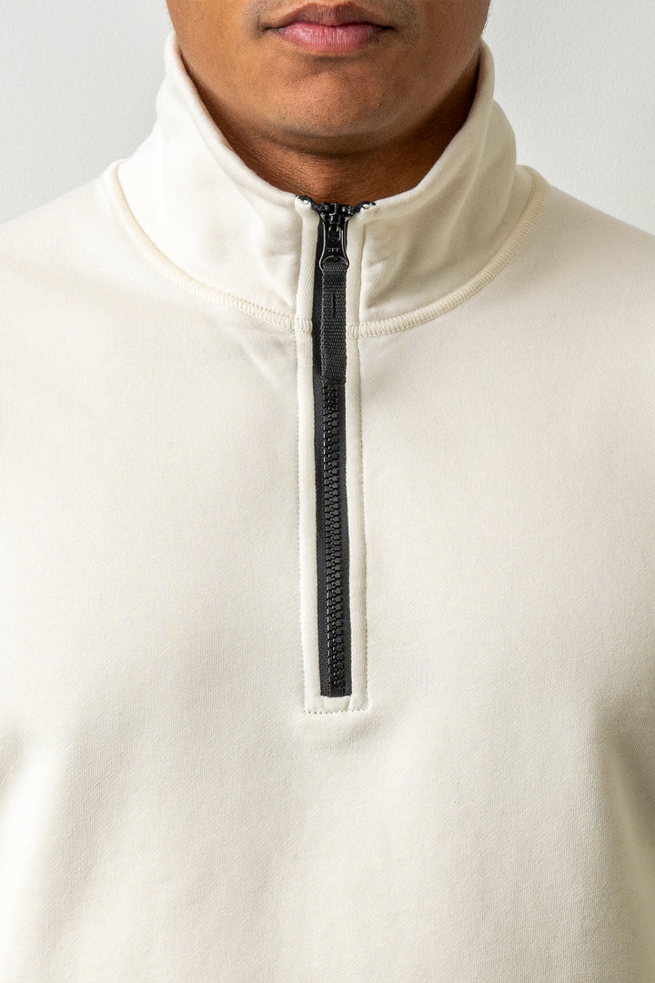 Organic Cotton Fleece LS Polo 6100070 IVORY