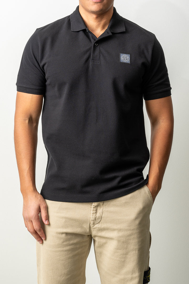 Organic Cotton Piqué SS Polo 2200011 Black
