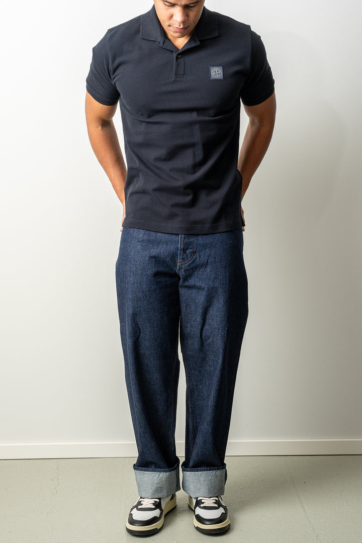 Organic Cotton Piqué SS Polo 2200011 Navy Blue