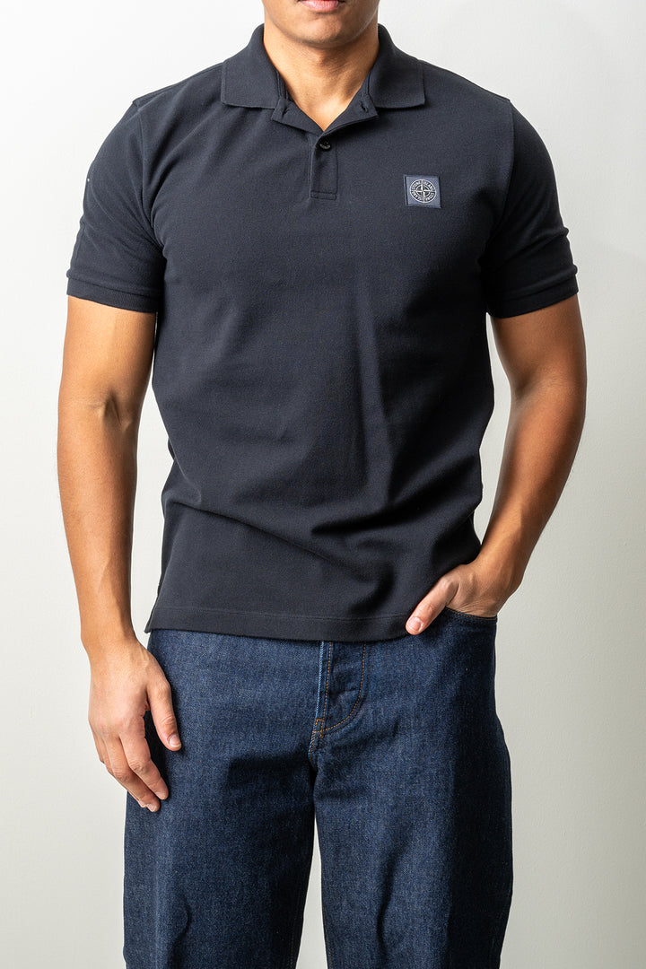 Organic Cotton Piqué SS Polo 2200011 Navy Blue