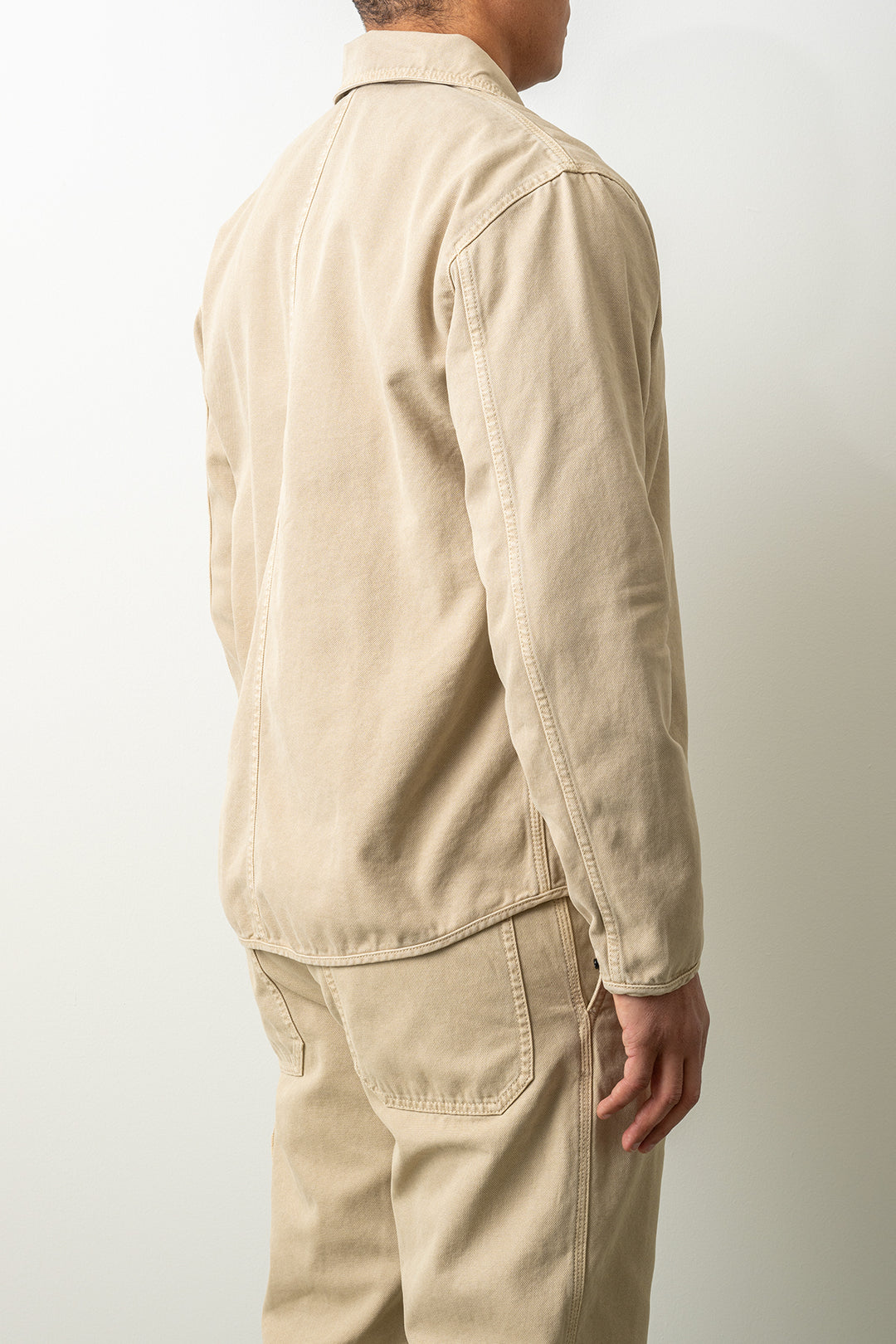 Organic Panama Cotton Overshirt 1200014 Desert Sand