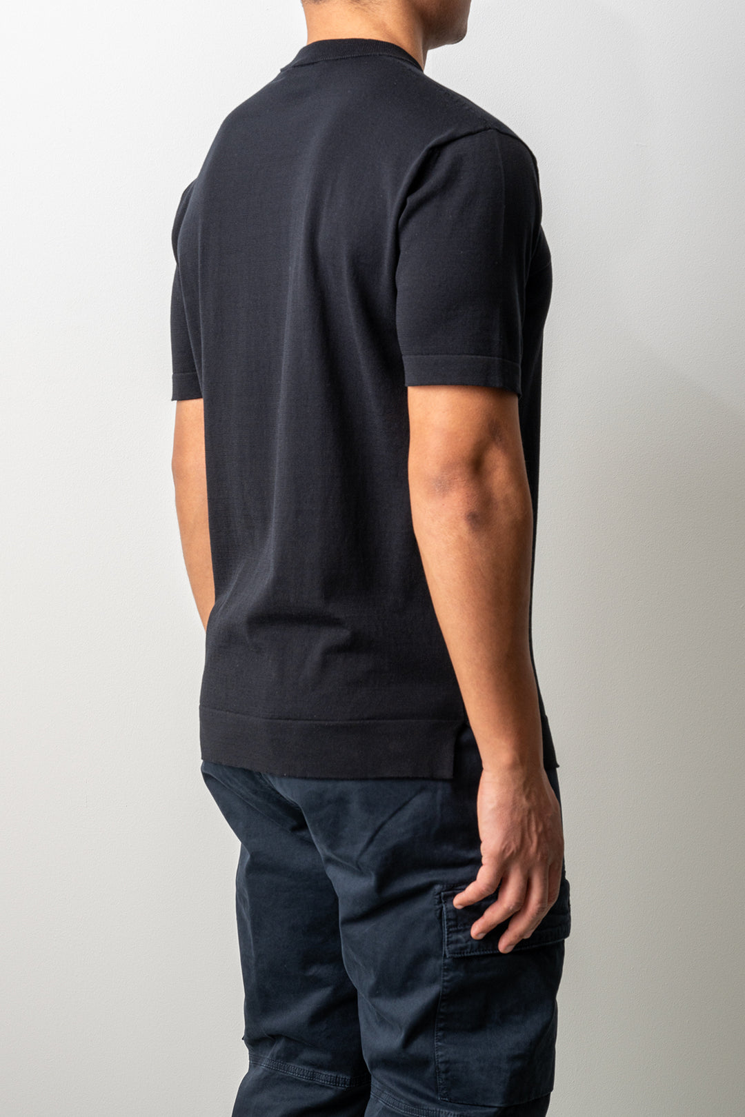 Oversized Creped Cotton T-shirt Black