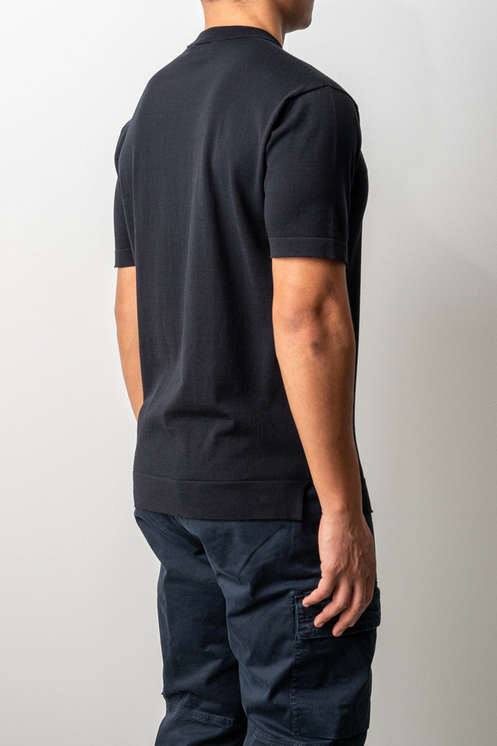 Oversized Creped Cotton T-shirt Black