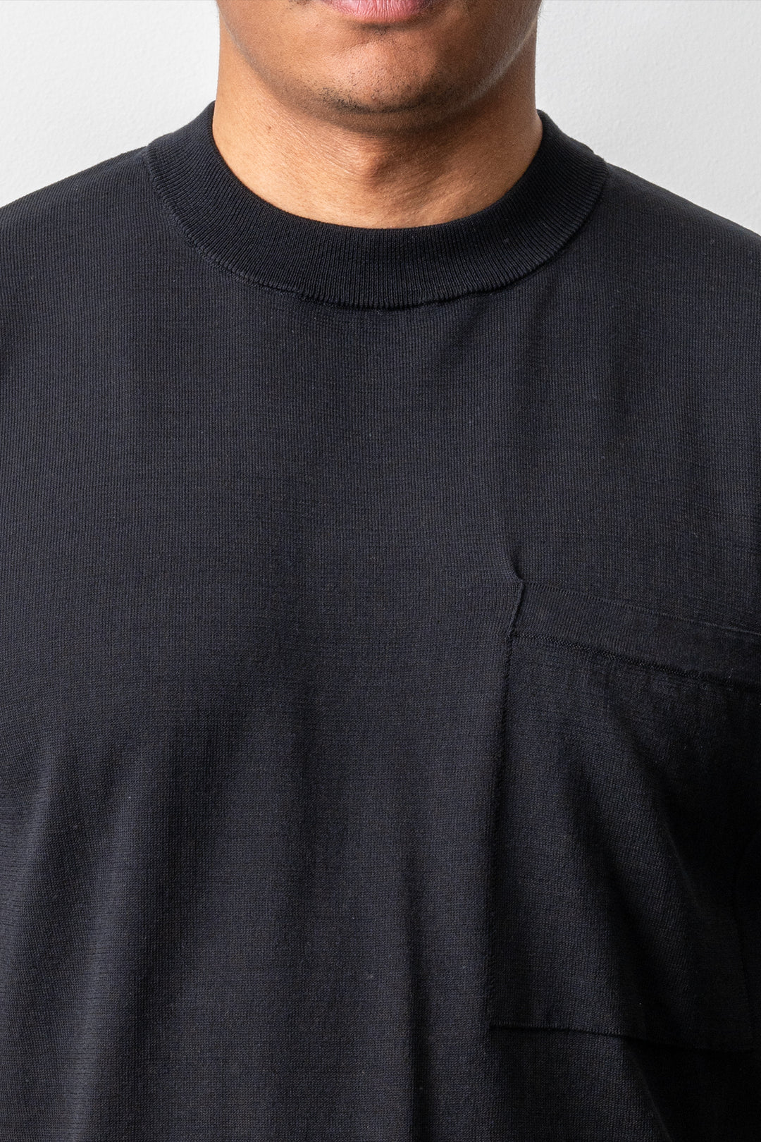 Oversized Creped Cotton T-shirt Black