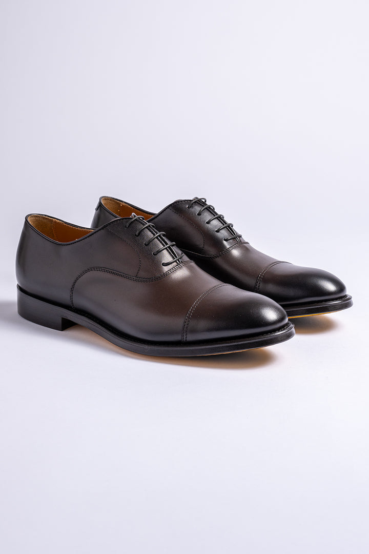 Oxford Leather Shoe Dark Brown