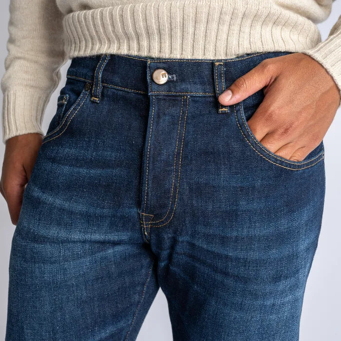 Pantalone Breakbeat Stretch Loose Denim Denim