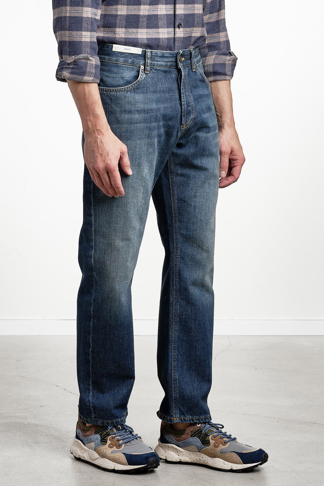 Barrel Denim Jeans Blue – PT TORINO, bakifrån