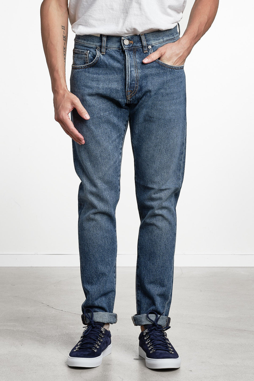 Breakbeat Denim Jeans Blue – PT Torino, framifrån