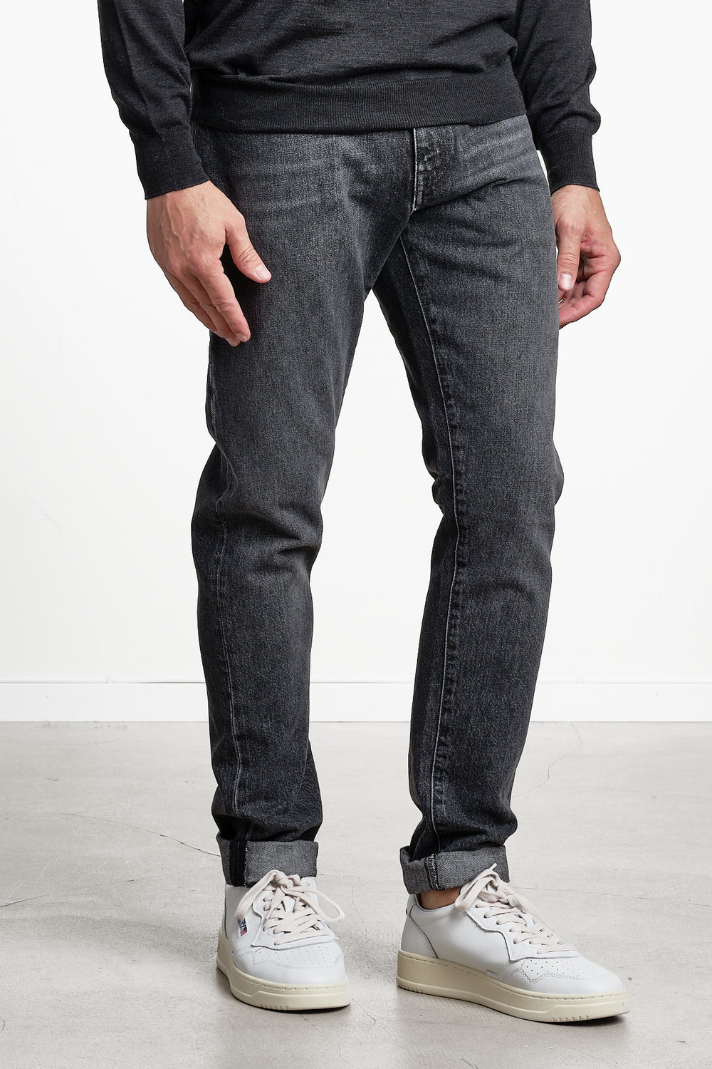 Breakbeat Denim Jeans Grey – PT Torino, snett framifrån