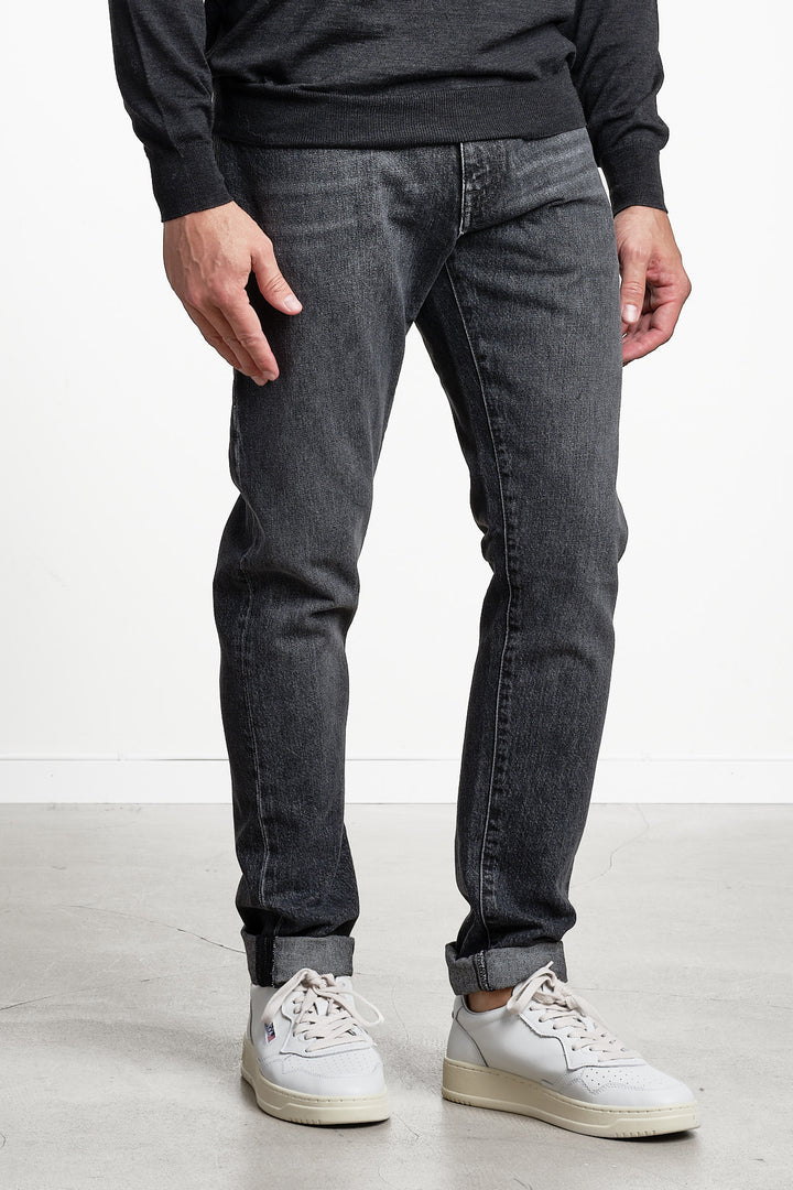 Breakbeat Denim Jeans Grey – PT Torino, snett framifrån