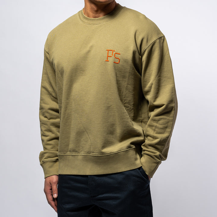 Crew Hand Embroidery P'S SAGE