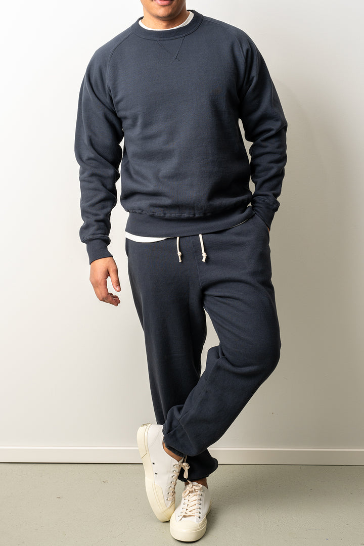 Puamana Crewneck Raglan Sweatshirt Blue Graphite