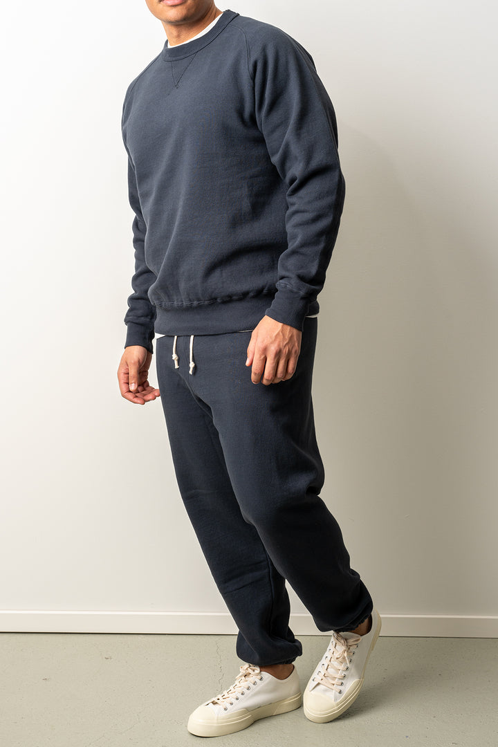 Puamana Crewneck Raglan Sweatshirt Blue Graphite