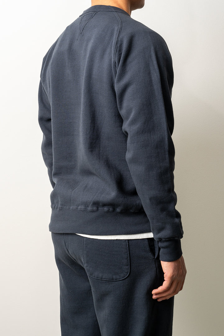 Puamana Crewneck Raglan Sweatshirt Blue Graphite