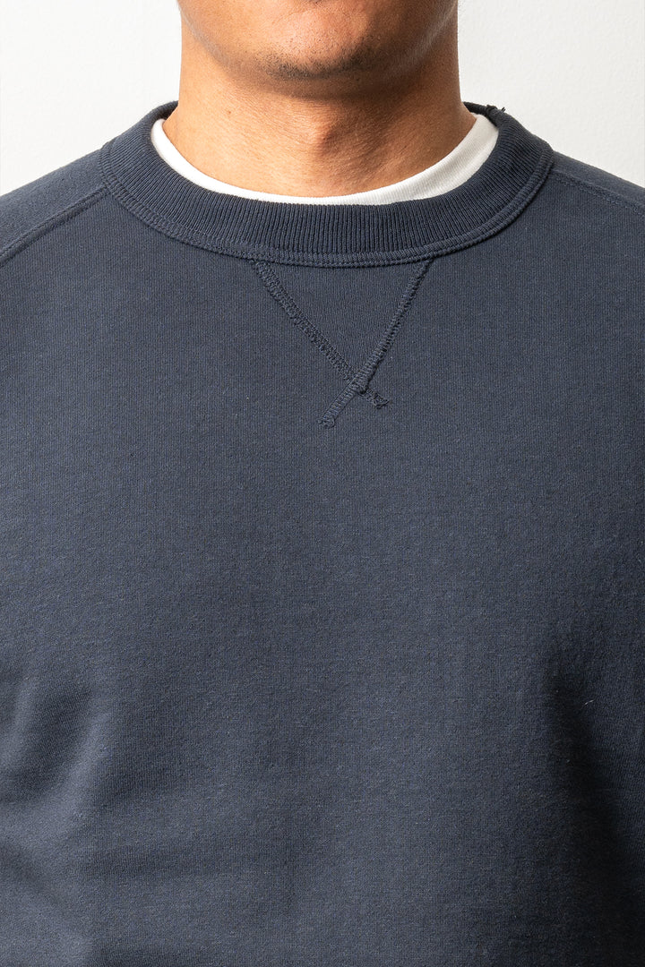 Puamana Crewneck Raglan Sweatshirt Blue Graphite