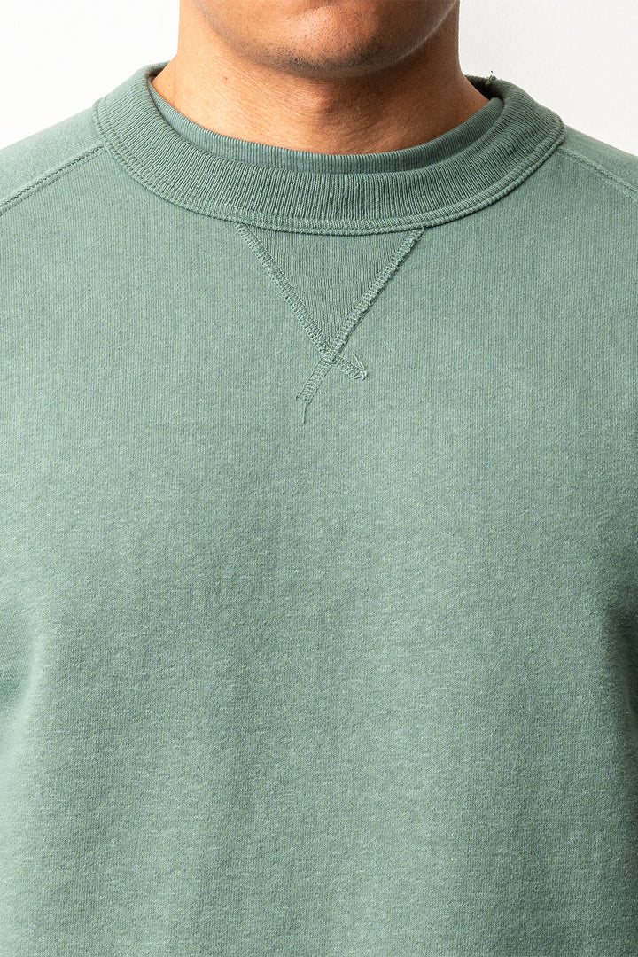 Puamana Crewneck Raglan Sweatshirt Sagebrush Green