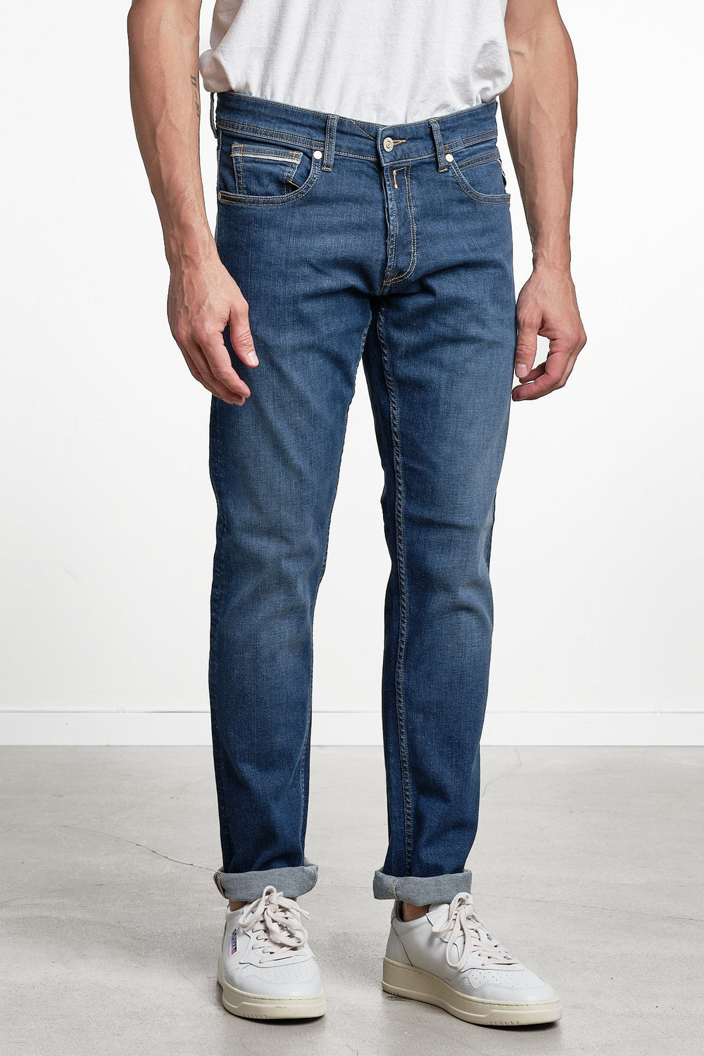 Grover Straight Fit Jeans Dark Blue – Replay, bakifrån