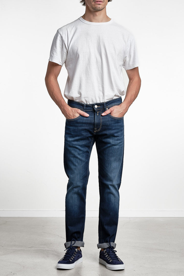 Grover Straight Fit Jeans Dark Blue MA972Z – REPLAY, detalj