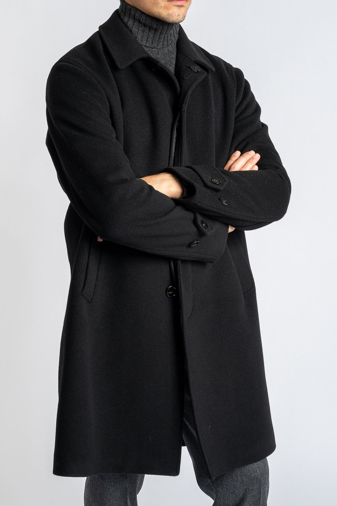Raglan Trench Coat Black
