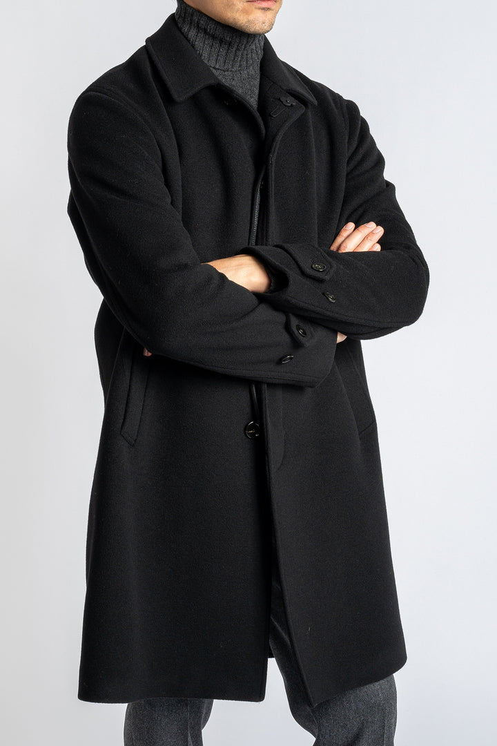 Raglan Trench Coat Black