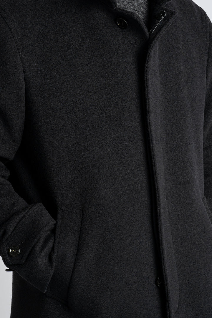 Raglan Trench Coat Black