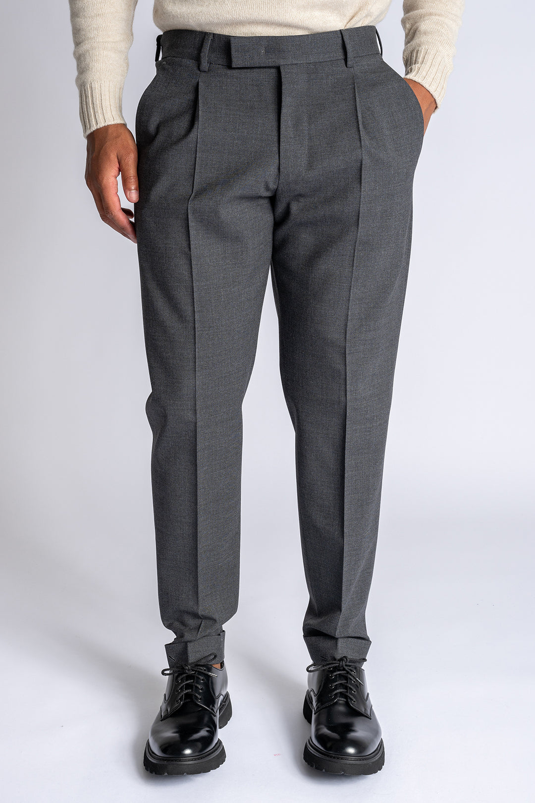 Rebel Wool Stretch Trouser Antracite