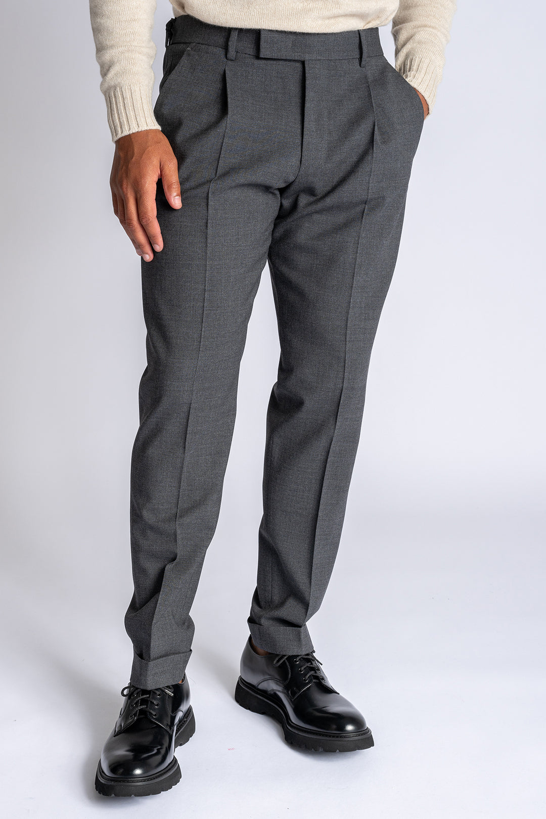 Rebel Wool Stretch Trouser Antracite