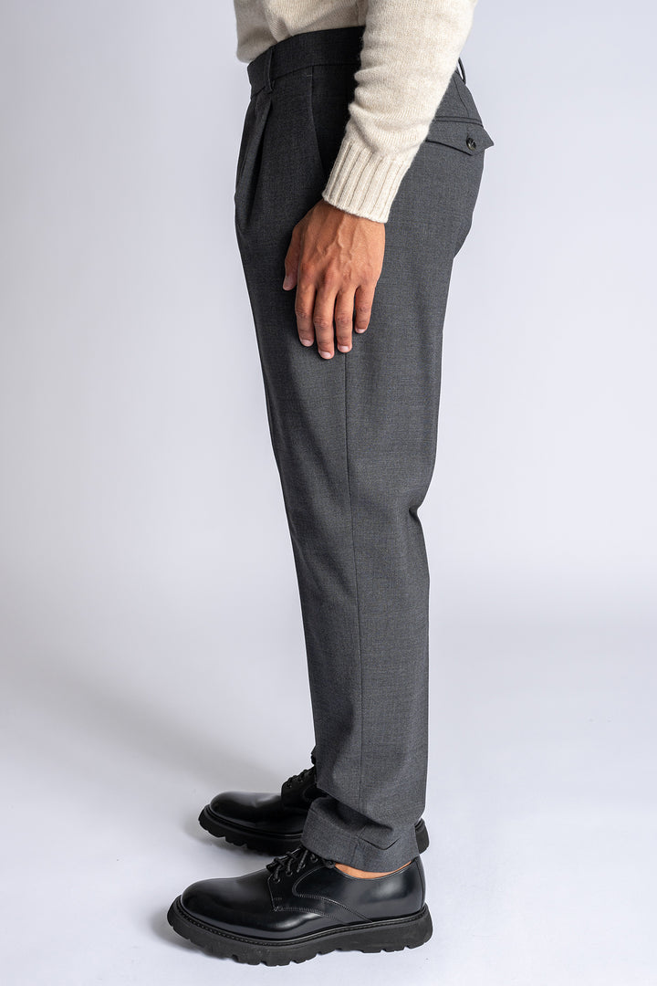 Rebel Wool Stretch Trouser Antracite