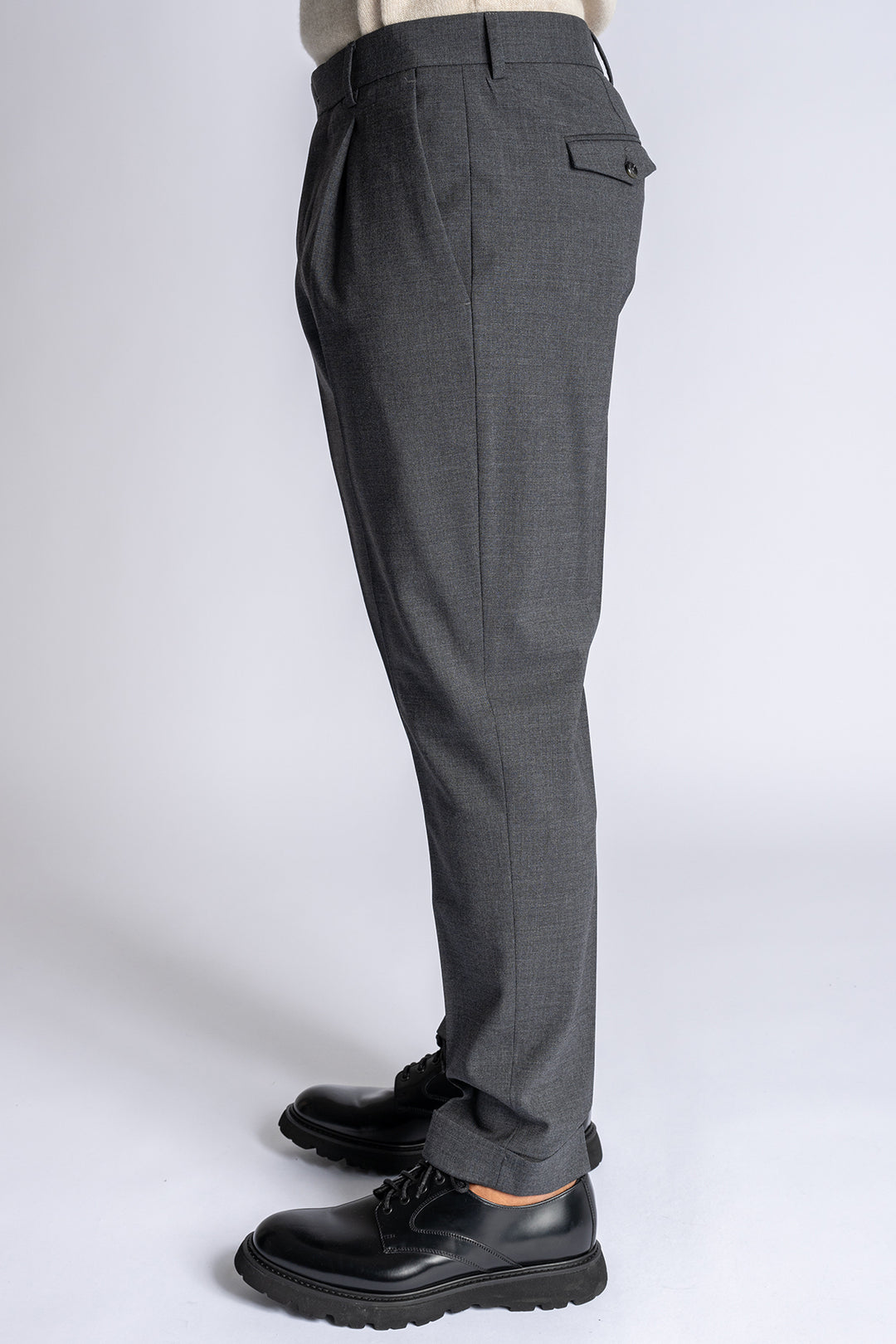 Rebel Wool Stretch Trouser Antracite