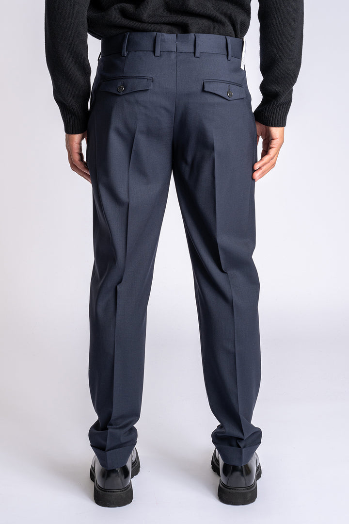 Rebel Wool Stretch Trouser Navy