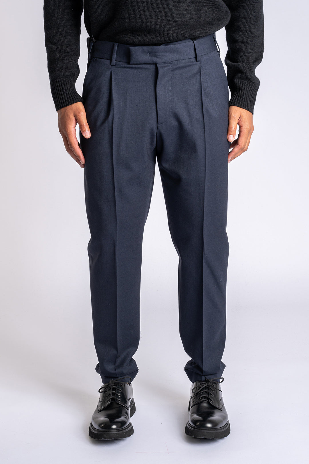 Rebel Wool Stretch Trouser Navy