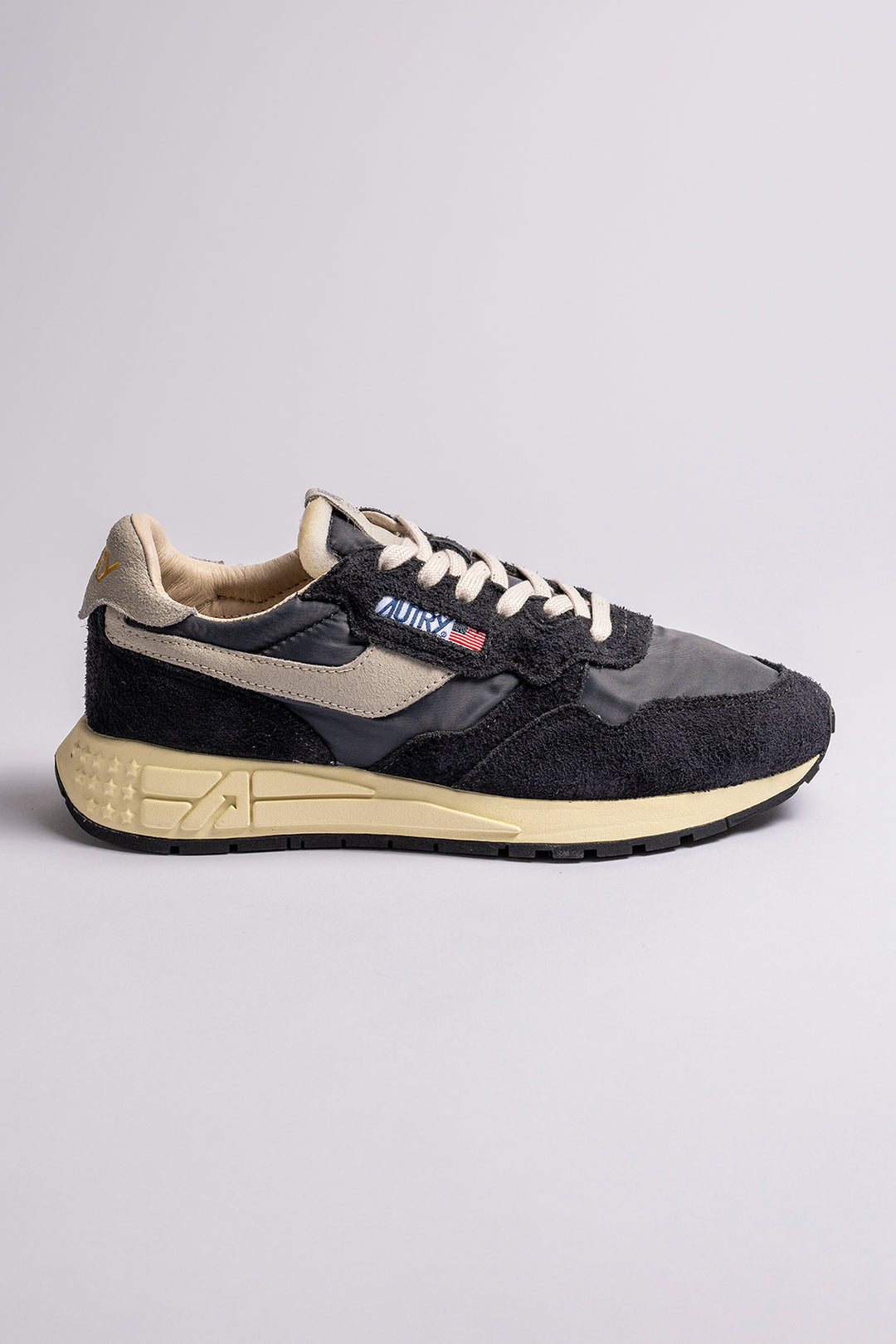 Reelwind Nylon/Suede Sneaker Black