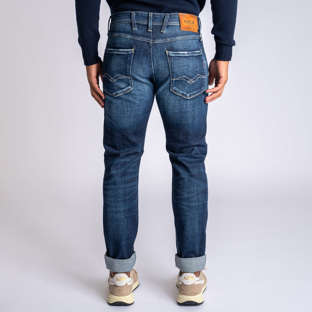 Anbass Hyperflex Jeans Dark Blue