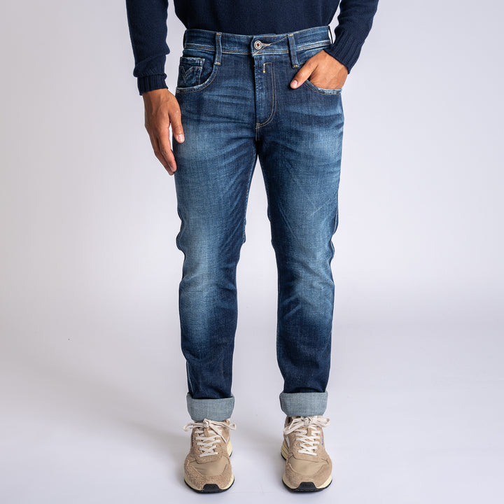 Anbass Hyperflex Jeans Dark Blue