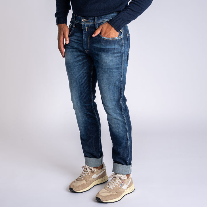 Anbass Hyperflex Jeans Dark Blue