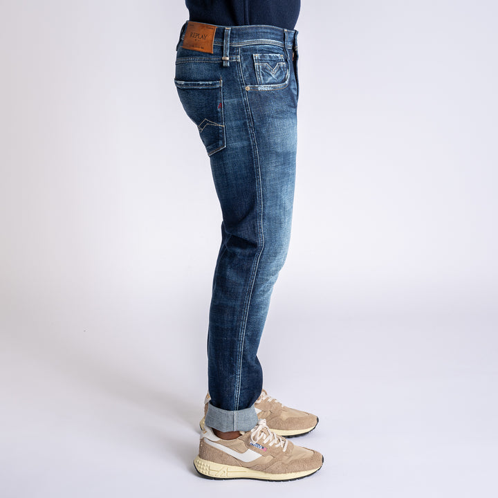 Anbass Hyperflex Jeans Dark Blue