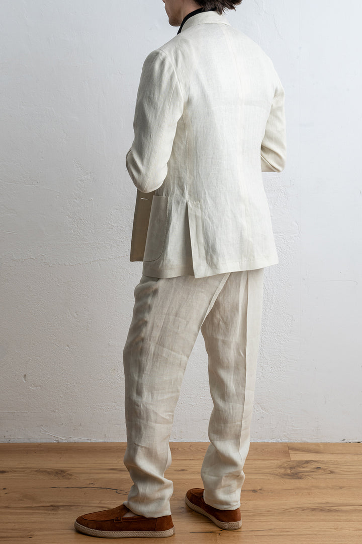 Roma Db Linen Blazer SAND