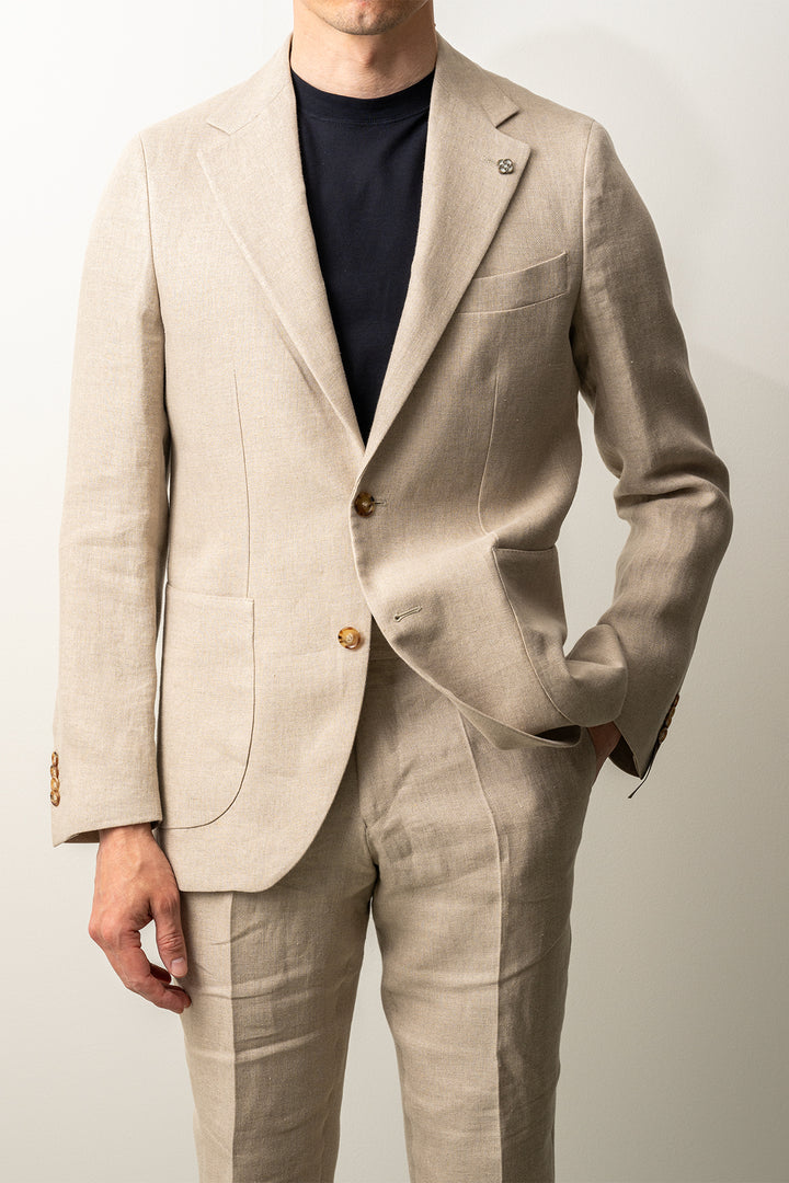 Ryhs Linen Blazer Beige