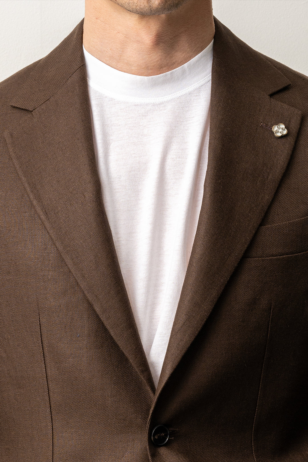 Ryhs Linen Blazer Dark Brown