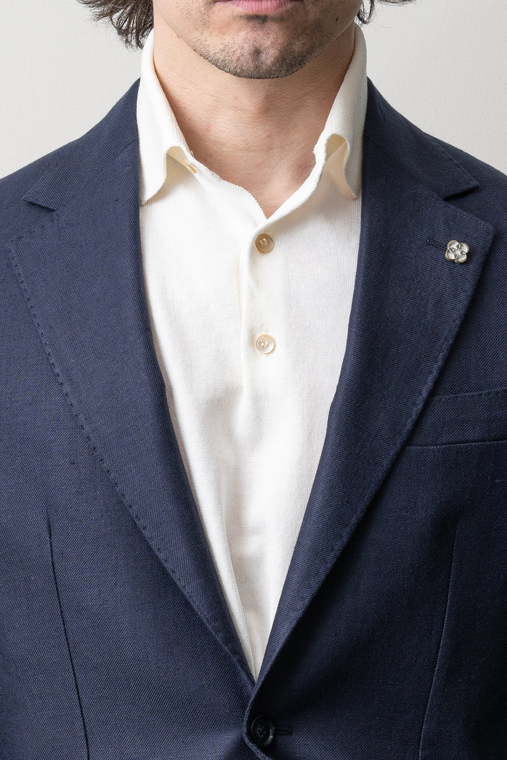 Ryhs Linen Blazer Dark Navy