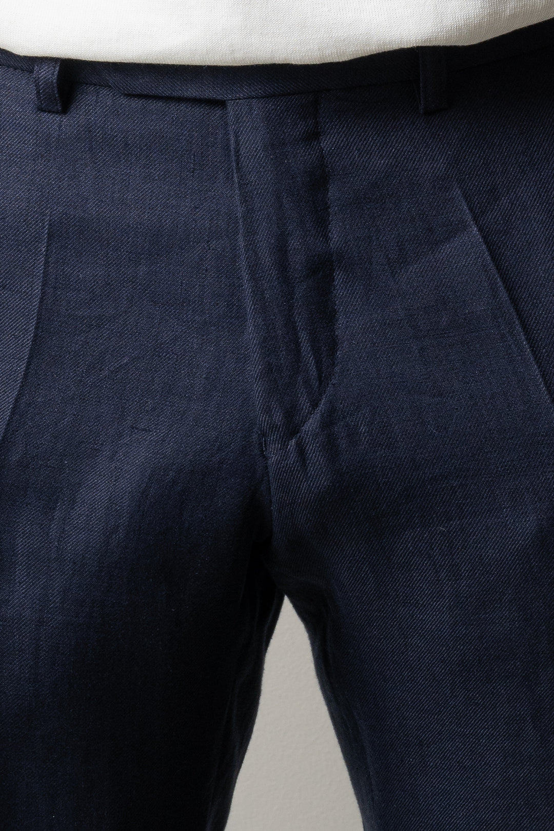 Ryhs Pat Linen Trouser Dark Navy