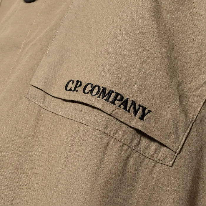 SHORT SLEEVE RIPSTOP SHIRT Beige