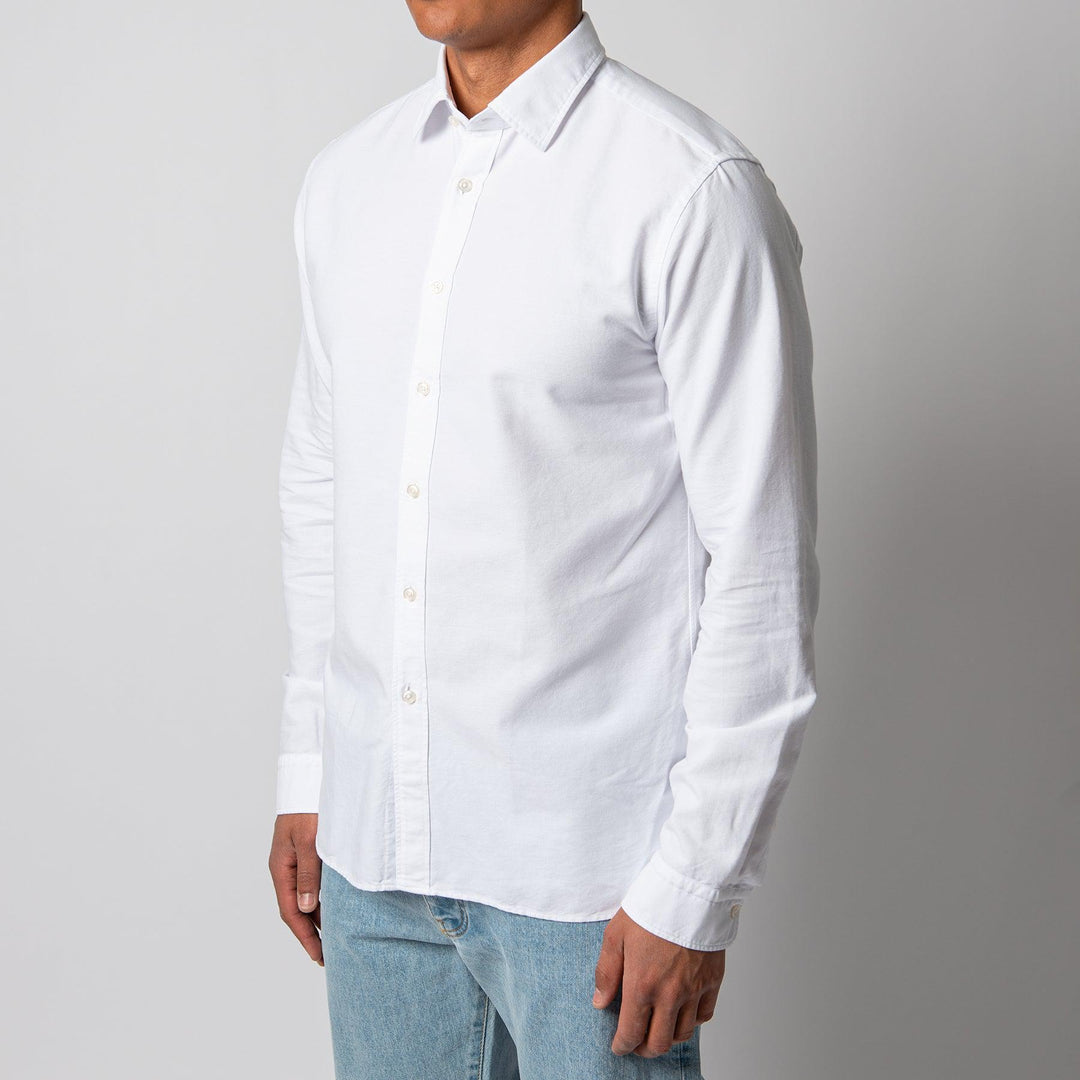 WASHED CASUAL OXFORD SHIRT WHITE